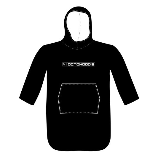 Kids carbon black 3/4 sleeve hoodie