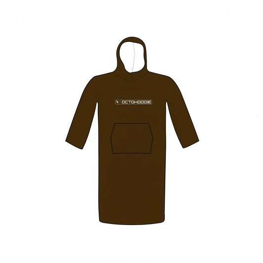 A long-sleeved mocha brown Octohoodie