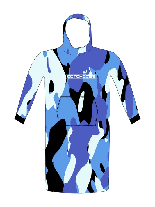 Men and Women's Blue Camo Hoodie