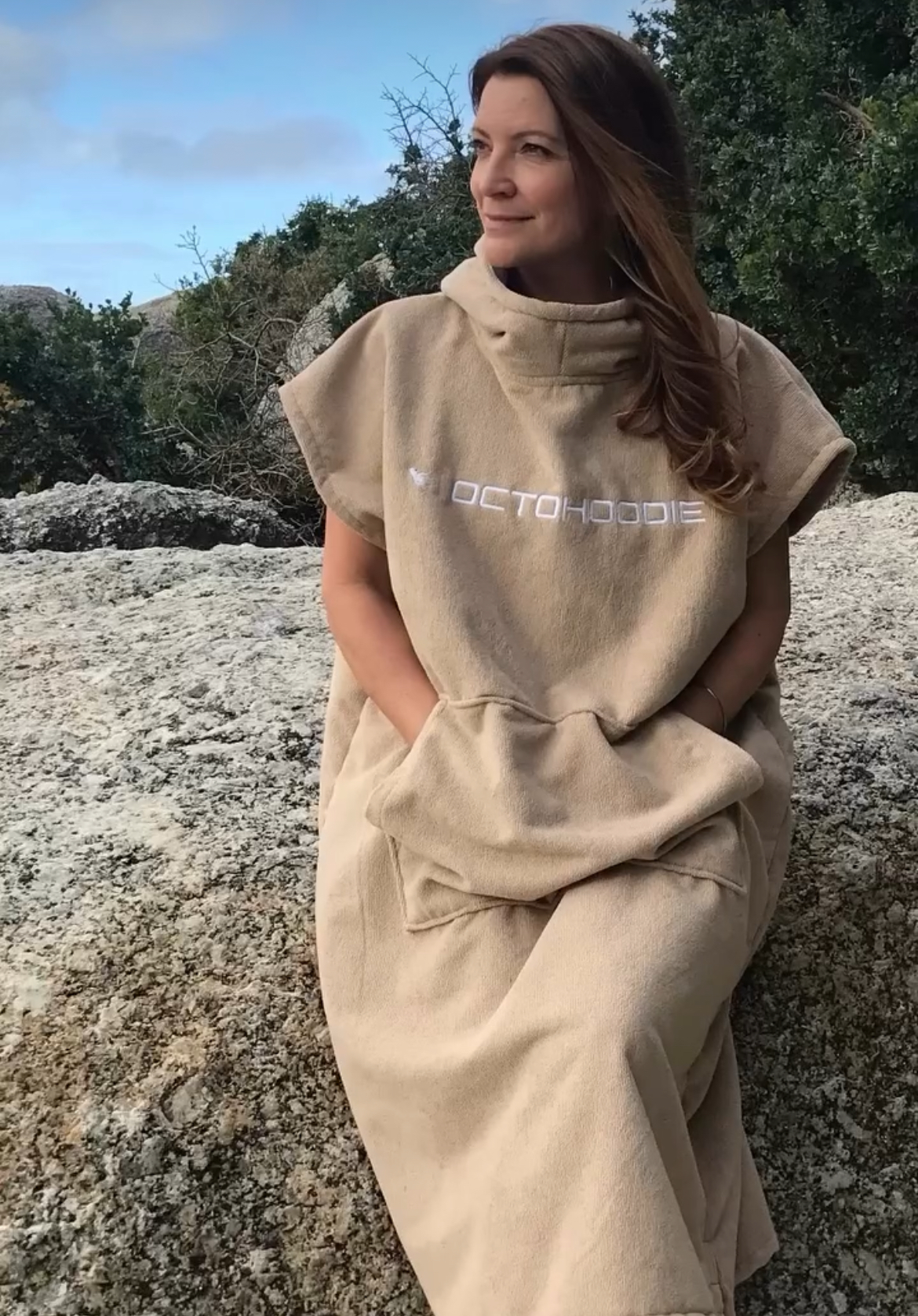 Men and Women's Sand Beige Hoodie