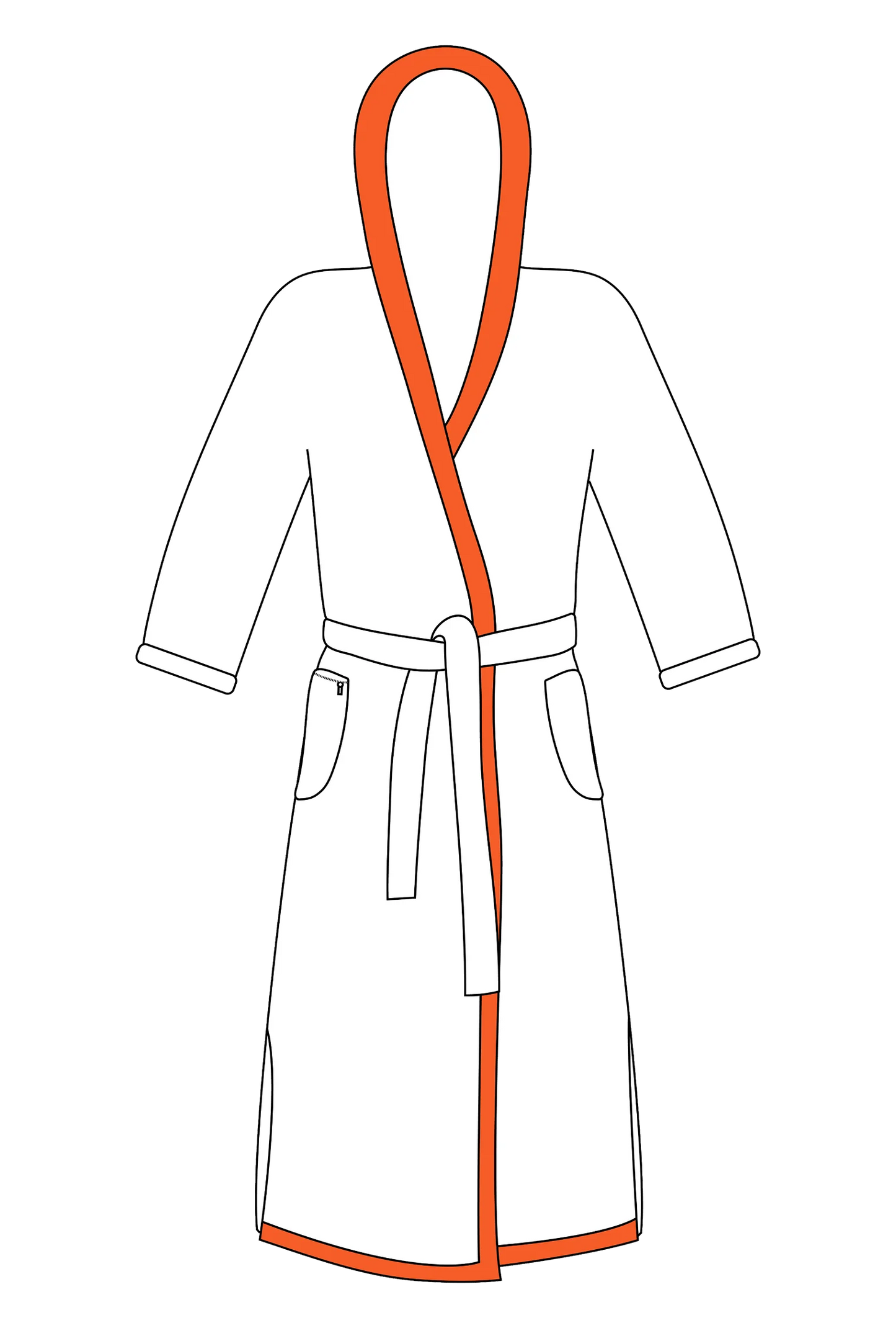 Men and Women's Arctic Tangerine AquaRobe