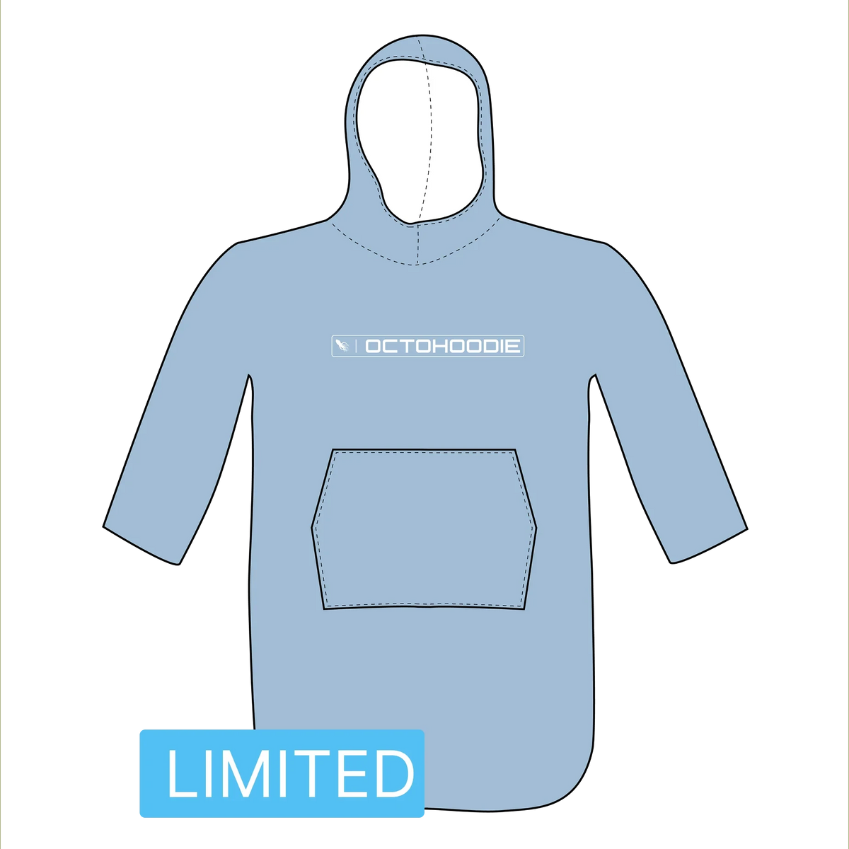 Light blue long-sleeve Octohoodie