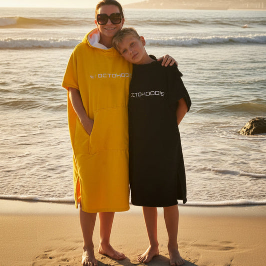 Adults & Teens Sunshine Yellow Short-Sleeve Hoodie