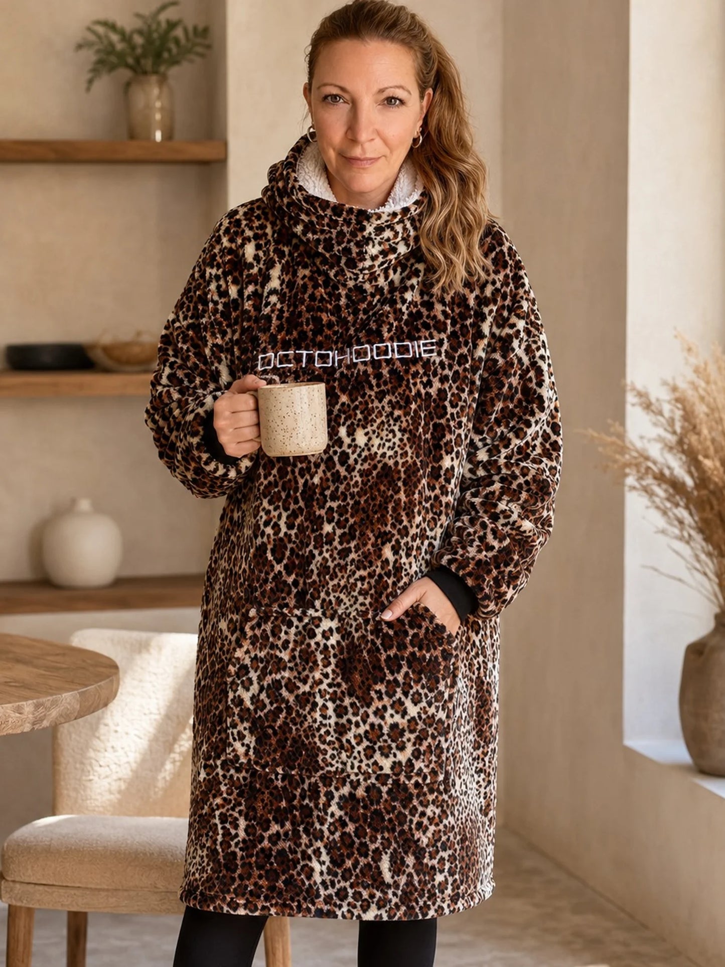 Adult and Teen Leopard OctoSnug Hoodie