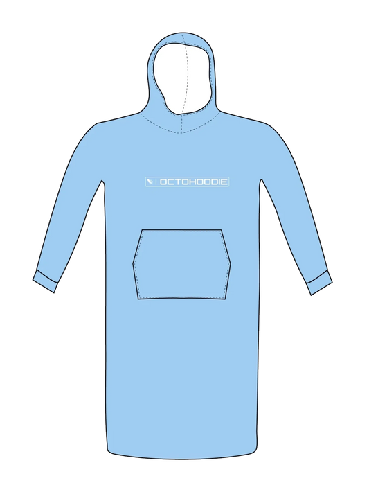 Men and Women's Pale Blue Hoodie