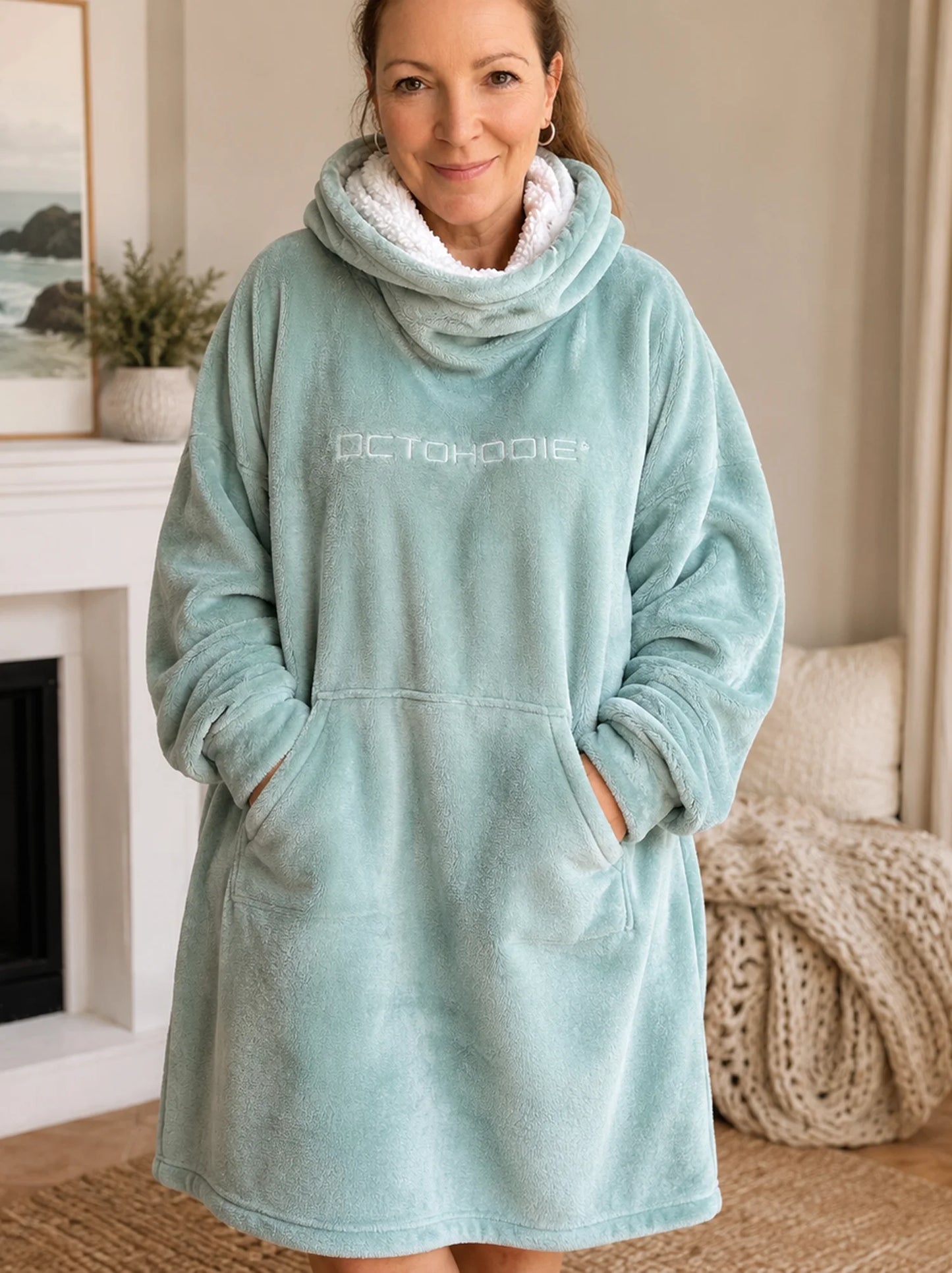 Adult and Teen Mint OctoSnug Hoodie